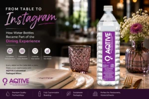 Read more about the article From Table to Instagram: How Water Bottles Became Part of theDining Experience